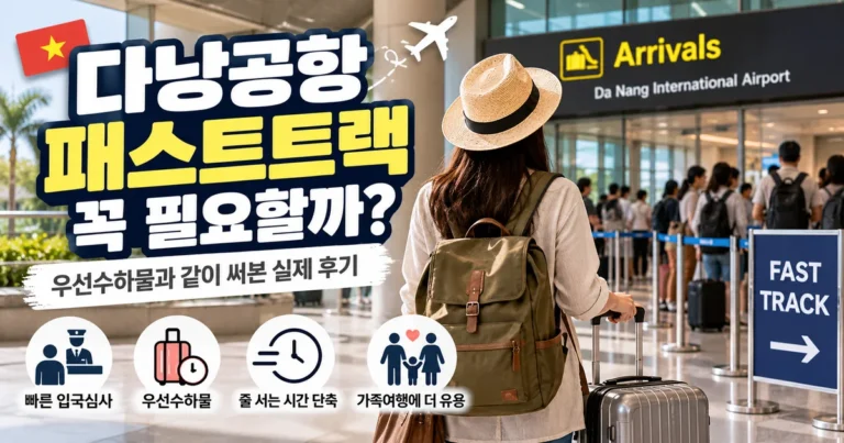 다낭공항 패스트트랙과 우선수하물 실제 이용 후기를 소개하는 대표 이미지