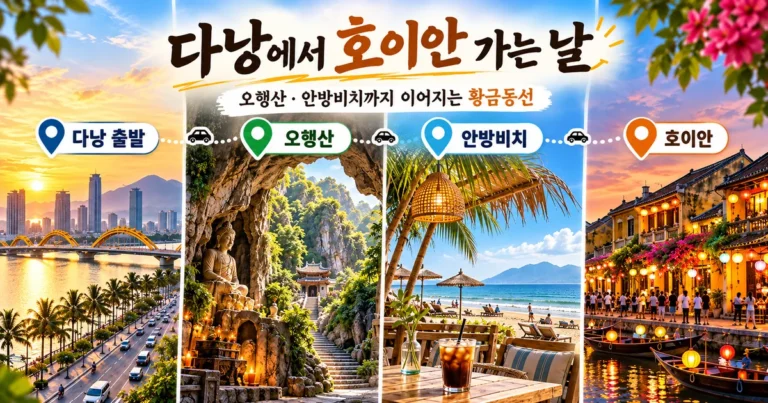 다낭에서 오행산 안방비치를 거쳐 호이안으로 이어지는 황금동선 대표 이미지